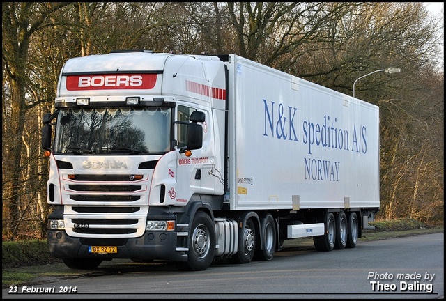 Boers Transport BV - De Lier  BX-RZ-72 Scania 2014