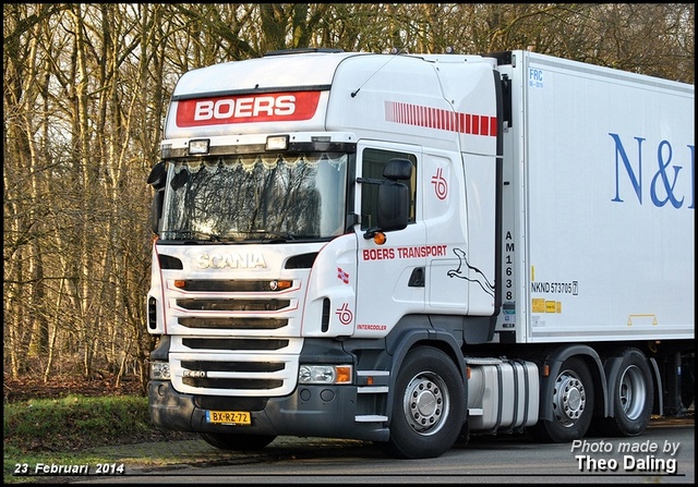 Boers Transport BV - De Lier  BX-RZ-72  -2 Scania 2014