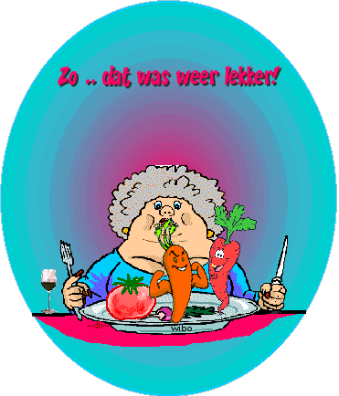 lekker gegeten+vrouw - 