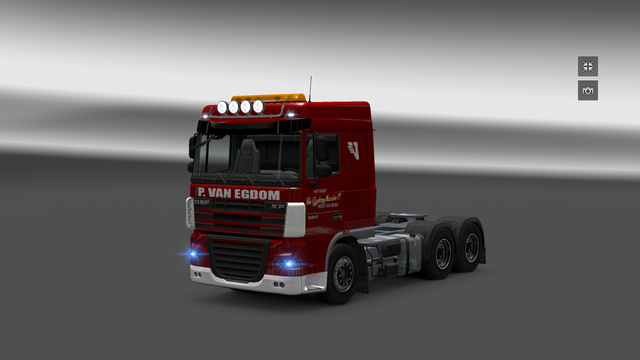 ets2 Daf XF 6x4 P VAN EGDOM skin by AXELOFF dutchsimulator