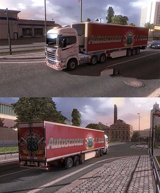 ets2 Autoscooters kermis trailer by Pawan route66 dutchsimulator