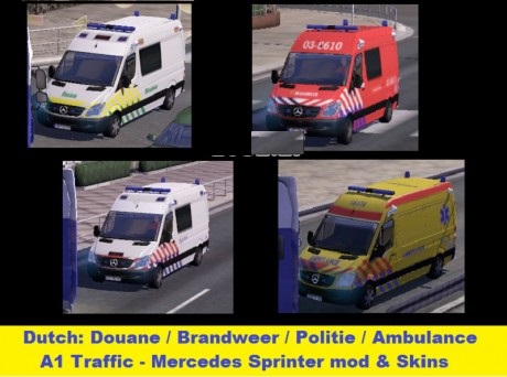 ets2 NL Hulpdiensten Douane, Brandweer, Ambulance  dutchsimulator