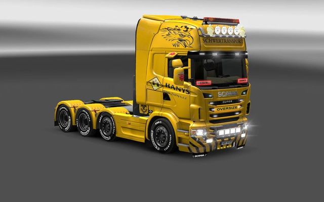 ets2 Scania R Heavy Transport HANYS skin by Hummer dutchsimulator