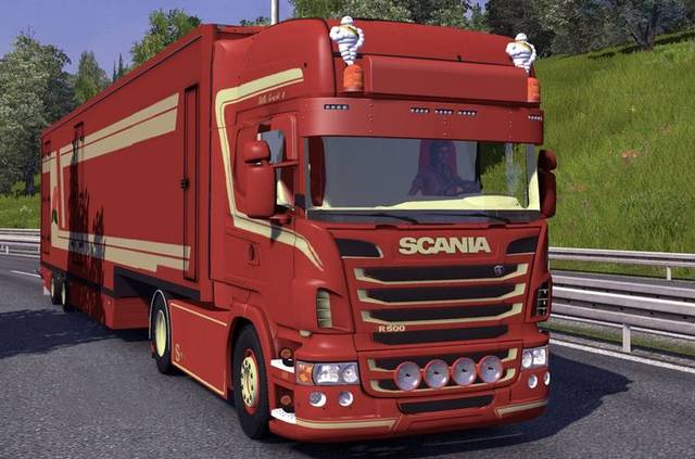 ets2 Scania R 700 + Krone trailer Fleurs v d Eijke dutchsimulator