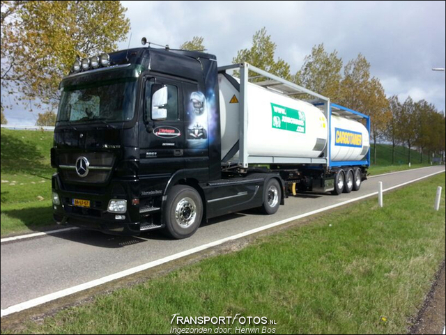 MB Actros 1861 LS V8. J. Verhagen Transport-TF Ingezonden foto's 2014