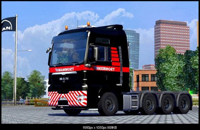 ets2 MAN TGX MAMMOET( Skin funktioniert (!)nur(!)  dutchsimulator