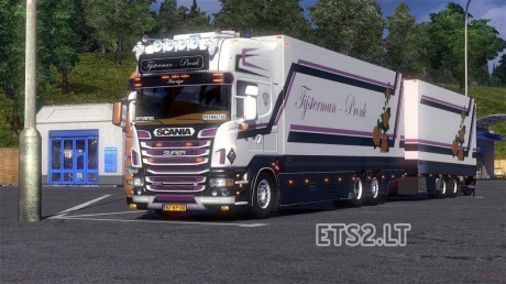 ets2 Scania Tijsterman Pronk Flower tandem by Peer dutchsimulator