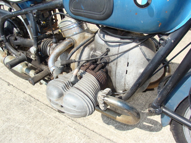 652109 '55 R69, Blue 019 SOLD.....652109 1955 BMW R69, Blue. Complete, good compression