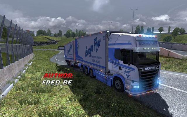 ets2 Scania Streamline Tandem Europe Flyer by Flem dutchsimulator