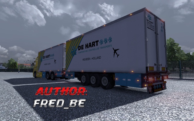 ets2 Volvo FH16 Tandem De Hart Heusden by Flemming dutchsimulator