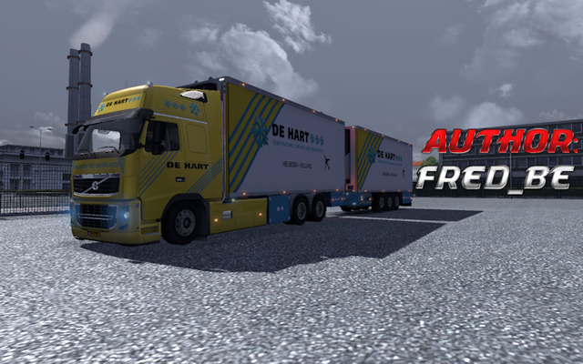 ets2 Volvo FH16 Tandem De Hart Heusden by Flemming dutchsimulator