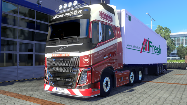 ets2 Volvo FH2013 WILLIAM NICOL (Aberden) LTD skin dutchsimulator