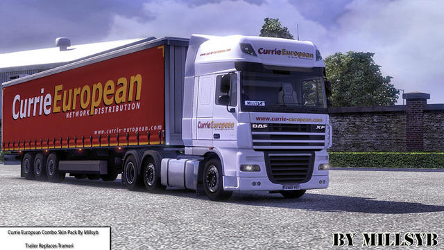 ets2 Currie European Combo Daf XF Skin Pack By Mil dutchsimulator