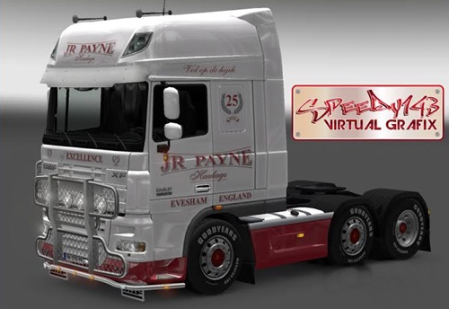 ets2 DAF XF 105 JR Payne testet 1.9 dutchsimulator