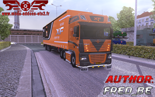 ets2 DAF XF + trailer by 50keda, skin Fred be dutchsimulator