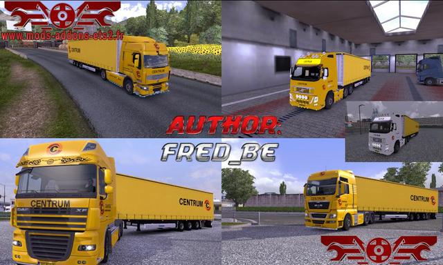 ets2 truck en trailer Skin Pack Centrum testet 1 dutchsimulator