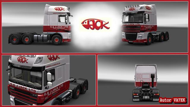 ets2 Daf XF 6x2 G.J.Jack ltd by VA7EK dutchsimulator