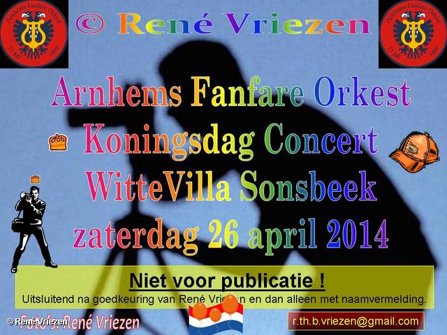 R.Th.B.Vriezen 2014 04 26 0000 Arnhems Fanfare Orkest Koningsdag Concert WitteVilla Sonsbeek zaterdag 26 april 2014