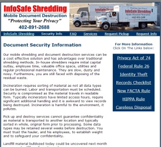 Infosafe Shredding Picture Box