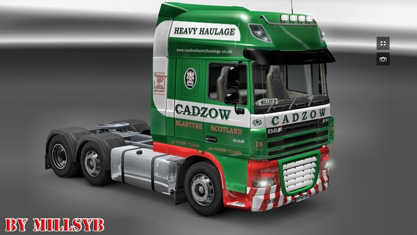 ets2 Daf XF Cadzow skin by Millsyb dutchsimulator