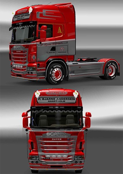 ets2 Scania P Bjarne Andersen skin by Per DK dutchsimulator