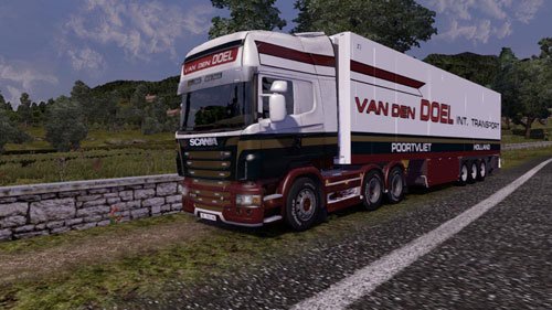 ets2 Scania van den DOEL Transport skin pack by Mu dutchsimulator