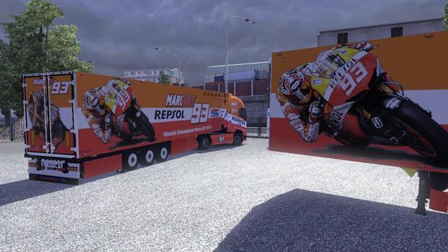 ets2 Volvo FH16 Marc Marquez 93 Repsol + Trailer b dutchsimulator