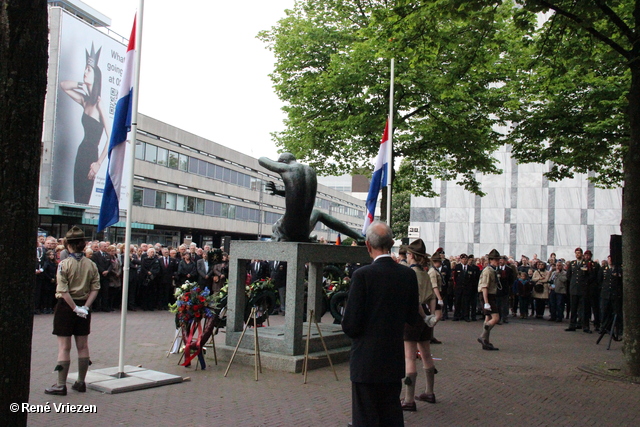 R.Th.B.Vriezen 2014 05 04 3103 Arnhems Fanfare Orkest Dodenherdenking bij Grote kerk Arnhem zondag 4 mei 2014