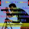 Arnhems Fanfare Orkest Dodenherdenking bij Grote kerk Arnhem zondag 4 mei 2014