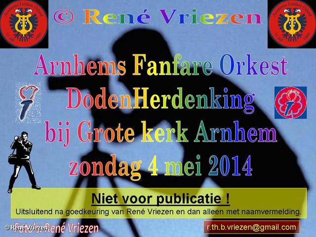 R.Th.B.Vriezen 2014 05 04 0000 Arnhems Fanfare Orkest Dodenherdenking bij Grote kerk Arnhem zondag 4 mei 2014