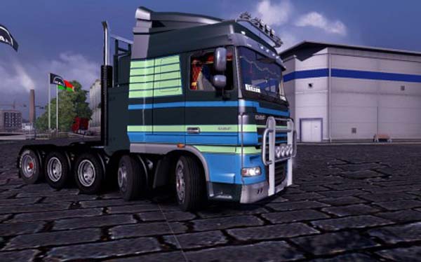 ets2 DAF XF 4 Axles + Interior by Esaul dutchsimulator