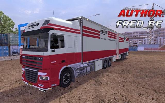 ets2 Daf XF Tandem Moeijes testet 1.2 dutchsimulator