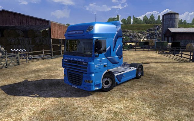 ets2 Daf XF Van Moer skin testet 1.9 dutchsimulator