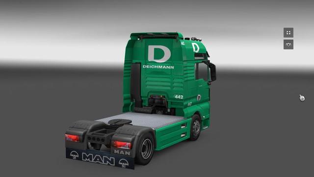 ets2 Man TGX & Trailer Deichmann skin by snacke199 dutchsimulator