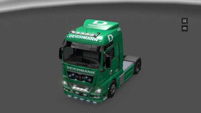 ets2 Man TGX & Trailer Deichmann skin by snacke199 dutchsimulator