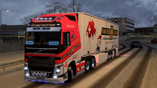 ets2 Van der Heijden Combo Scania R700, Volvo FH16 dutchsimulator