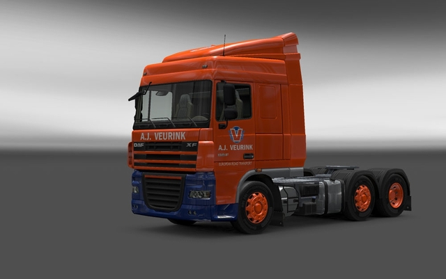 ets2 zzz  DAF XF A.J.Veurink skin testet 1.9 dutchsimulator