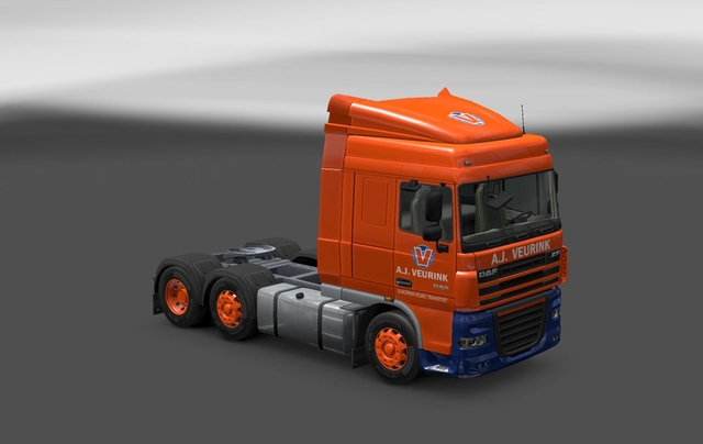 ets2 zzz  DAF XF A.J.Veurink skin testet 1.9 dutchsimulator