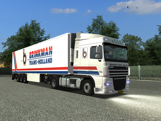 gts Daf XF 105 + Schmitz Cooliner BRINKMAN TRANS H dutchsimulator