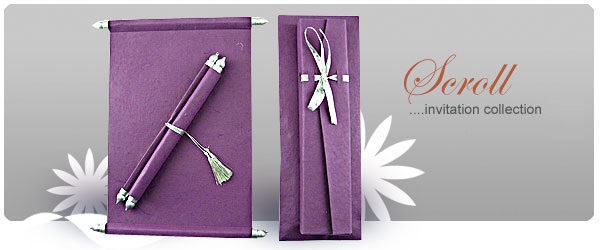 enchanting scroll invitations with various color t invitationsbyk online