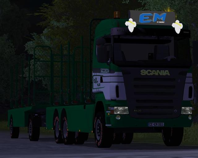 ets Gts Scania + Aanhanger HolzTransport Pack by H dutchsimulator