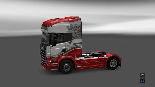 ets2 Scania skin SARANTOS tested 1.9 dutchsimulator