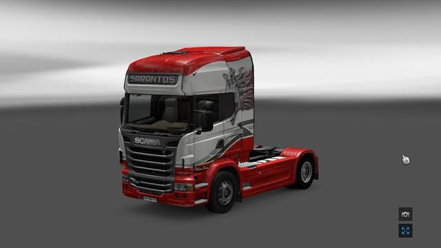 ets2 Scania skin SARANTOS tested 1.9.22 by Pascal dutchsimulator