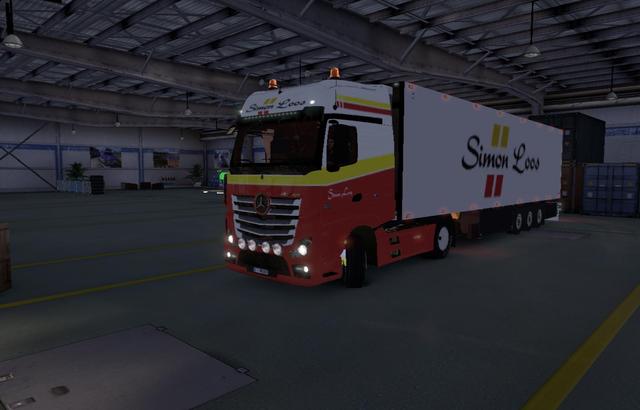 ets2 Simon-Loos-Skins-MB MP4-&-Trailer tested 1.9 dutchsimulator