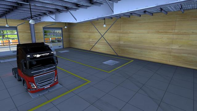 ets2 Simple Elegant Garage tested 1.9.22 by Cyp 1 dutchsimulator