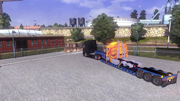 ets2 Trailer With Disassembled Truck v1 dutchsimulator