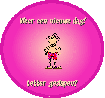 lekker geslapen+mannetje - 