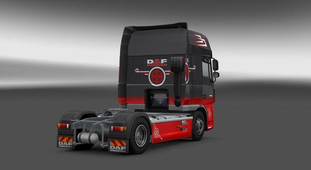 ets2 Daf-XF-Grey-Red-Skin tested 1.10 dutchsimulator