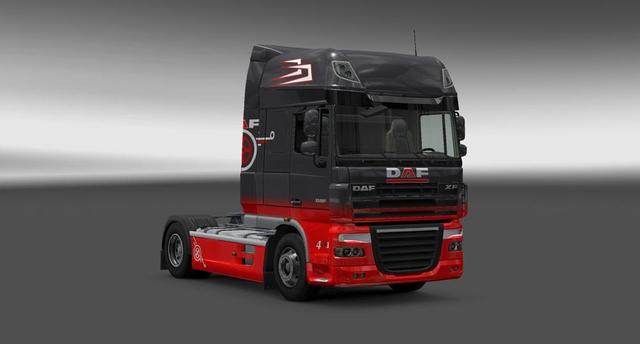 ets2 Daf-XF-Grey-Red-Skin tested 1.10 dutchsimulator