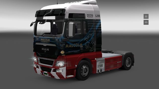 ets2 Man Malcolm Logistic by Djazzyk skin by Repin dutchsimulator